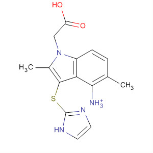 628736-82-3  1H-Indole-1-acetic acid, 3-(1H-imidazol-2-ylthio)-2,5-dimethyl-,monoammonium salt
