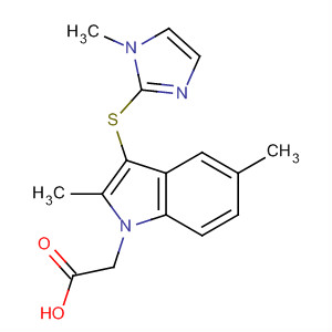628736-86-7  1H-Indole-1-acetic acid,2,5-dimethyl-3-[(1-methyl-1H-imidazol-2-yl)thio]-
