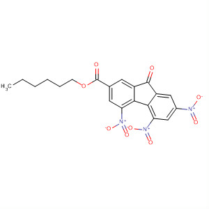 62901-54-6  9H-Fluorene-2-carboxylic acid, 4,5,7-trinitro-9-oxo-, hexyl ester