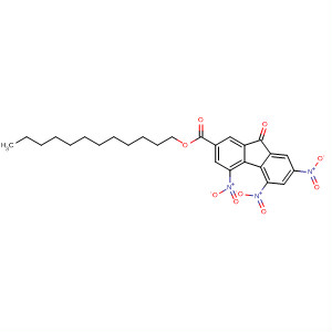 62901-57-9  9H-Fluorene-2-carboxylic acid, 4,5,7-trinitro-9-oxo-, dodecyl ester