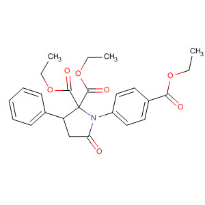 62905-87-7  2,2-Pyrrolidinedicarboxylic acid,1-[4-(ethoxycarbonyl)phenyl]-5-oxo-3-phenyl-, diethyl ester