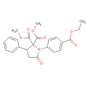 62905-88-8  2,2-Pyrrolidinedicarboxylic acid,1-[4-(ethoxycarbonyl)phenyl]-5-oxo-3-phenyl-, dimethyl ester