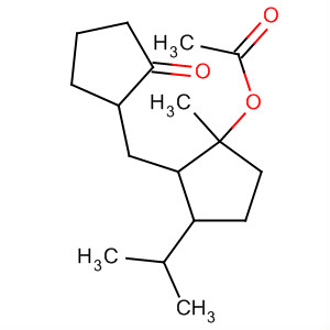 62911-72-2  Cyclopentanone,2-[[2-(acetyloxy)-2-methyl-5-(1-methylethyl)cyclopentyl]methyl]-