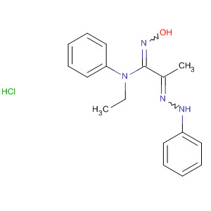 62918-89-2  Propanimidamide, N-ethyl-N'-hydroxy-N-phenyl-2-(phenylhydrazono)-,monohydrochloride