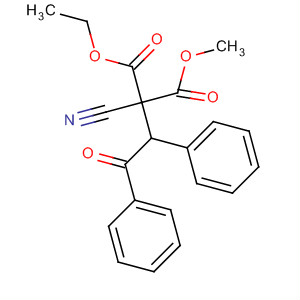 62920-61-0  Propanedioic acid, cyano(2-oxo-1,2-diphenylethyl)-, ethyl methyl ester