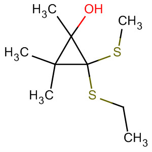 62936-06-5  Cyclopropanol, 2-(ethylthio)-1,3,3-trimethyl-2-(methylthio)-