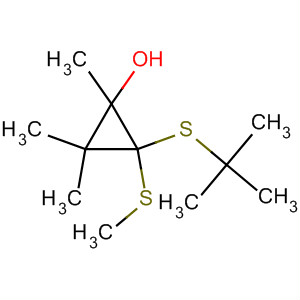 62936-07-6  Cyclopropanol, 2-[(1,1-dimethylethyl)thio]-1,3,3-trimethyl-2-(methylthio)-