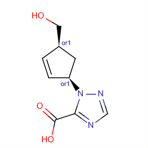 629597-87-1  1H-1,2,4-Triazole-5-carboxylic acid,1-[(1R,4S)-4-(hydroxymethyl)-2-cyclopenten-1-yl]-, rel-