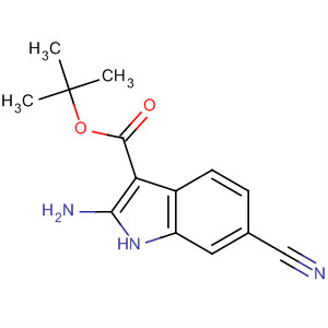 629610-61-3  1H-Indole-3-carboxylic acid, 2-amino-6-cyano-, 1,1-dimethylethyl ester