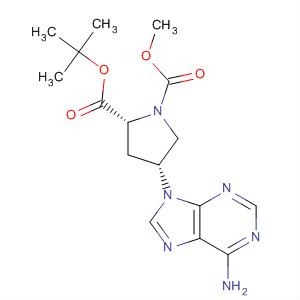 629616-72-4  1,2-Pyrrolidinedicarboxylic acid, 4-(6-amino-9H-purin-9-yl)-,1-(1,1-dimethylethyl) 2-methyl ester, (2R,4R)-