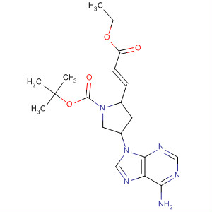 629616-73-5  1-Pyrrolidinecarboxylic acid,4-(6-amino-9H-purin-9-yl)-2-[(1E)-3-ethoxy-3-oxo-1-propenyl]-,1,1-dimethylethyl ester, (2R,4R)-