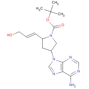 629616-74-6  1-Pyrrolidinecarboxylic acid,4-(6-amino-9H-purin-9-yl)-2-[(1E)-3-hydroxy-1-propenyl]-,1,1-dimethylethyl ester, (2R,4R)-