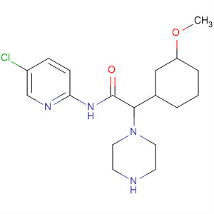 629616-95-1  1-Piperazineacetamide,N-(5-chloro-2-pyridinyl)-4-(2-methoxycyclohexyl)-