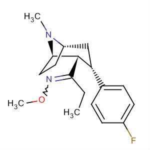 629617-55-6  1-Propanone,1-[(1R,2S,3S,5S)-3-(4-fluorophenyl)-8-methyl-8-azabicyclo[3.2.1]oct-2-yl]-, O-methyloxime