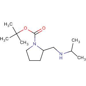 629623-69-4  1-Pyrrolidinecarboxylic acid, 2-[[(1-methylethyl)amino]methyl]-,1,1-dimethylethyl ester, (2R)-