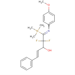 629625-50-9  1-Penten-3-ol,4,4-difluoro-5-[(4-methoxyphenyl)imino]-1-phenyl-5-(trimethylsilyl)-, (1E)-