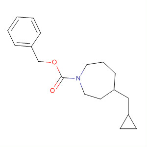 629625-95-2  1H-Azepine-1-carboxylic acid, 4-(cyclopropylmethyl)hexahydro-,phenylmethyl ester 629625-95-2  1H-Azepine-1-carboxylic acid, 4-(cyclopropylmethyl)hexahydro-,phenylmethyl ester