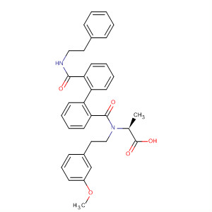 629631-52-3  b-Alanine,N-[2-(3-methoxyphenyl)ethyl]-N-[[2'-[[(2-phenylethyl)amino]carbonyl][1,1'-biphenyl]-2-yl]carbonyl]-