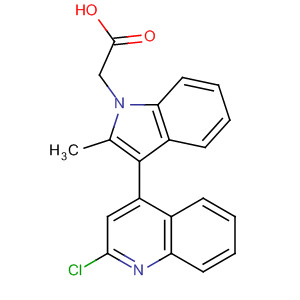 629643-52-3  1H-Indole-1-acetic acid, 3-(2-chloro-4-quinolinyl)-2-methyl-