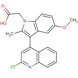 629643-58-9  1H-Indole-1-acetic acid, 3-(2-chloro-4-quinolinyl)-5-methoxy-2-methyl-