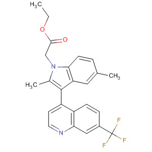 629644-04-8  1H-Indole-1-acetic acid,2,5-dimethyl-3-[7-(trifluoromethyl)-4-quinolinyl]-, ethyl ester