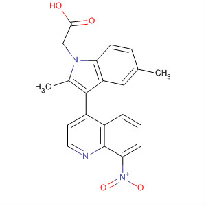 629644-49-1  1H-Indole-1-acetic acid, 2,5-dimethyl-3-(8-nitro-4-quinolinyl)-