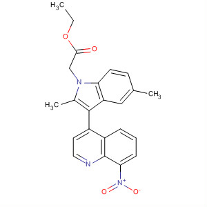 629644-51-5  1H-Indole-1-acetic acid, 2,5-dimethyl-3-(8-nitro-4-quinolinyl)-, ethylester