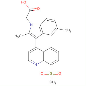 629644-56-0  1H-Indole-1-acetic acid, 2,5-dimethyl-3-[8-(methylsulfonyl)-4-quinolinyl]-