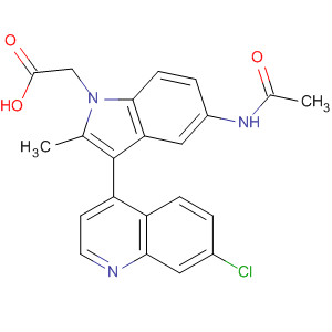629644-71-9  1H-Indole-1-acetic acid,5-(acetylamino)-3-(7-chloro-4-quinolinyl)-2-methyl-