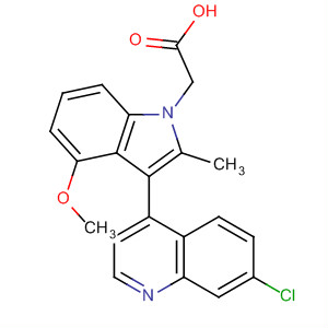 629644-97-9  1H-Indole-1-acetic acid, 3-(7-chloro-4-quinolinyl)-4-methoxy-2-methyl-