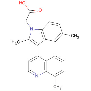 629645-40-5  1H-Indole-1-acetic acid, 2,5-dimethyl-3-(8-methyl-4-quinolinyl)-