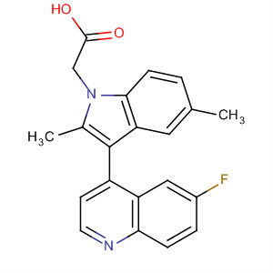 629645-41-6  1H-Indole-1-acetic acid, 3-(6-fluoro-4-quinolinyl)-2,5-dimethyl-