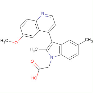 629645-43-8  1H-Indole-1-acetic acid, 3-(6-methoxy-4-quinolinyl)-2,5-dimethyl-