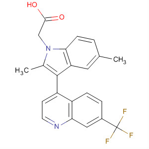 629645-46-1  1H-Indole-1-acetic acid, 2,5-dimethyl-3-[7-(trifluoromethyl)-4-quinolinyl]-