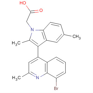 629645-47-2  1H-Indole-1-acetic acid,3-(8-bromo-2-methyl-4-quinolinyl)-2,5-dimethyl-
