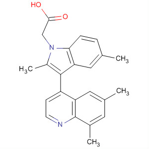 629645-49-4  1H-Indole-1-acetic acid, 3-(6,8-dimethyl-4-quinolinyl)-2,5-dimethyl-
