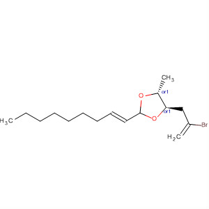 629655-97-6  1,3-Dioxolane, 4-(2-bromo-2-propenyl)-5-methyl-2-(1E)-1-nonenyl-,(4R,5R)-rel-