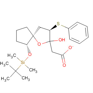 629665-58-3  1-Oxaspiro[4.4]nonan-2-ol,6-[[(1,1-dimethylethyl)dimethylsilyl]oxy]-3-(phenylthio)-, acetate,(3R,5S,6R)-