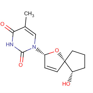 629666-08-6  2,4(1H,3H)-Pyrimidinedione,1-[(2R,5S,6S)-6-hydroxy-1-oxaspiro[4.4]non-3-en-2-yl]-5-methyl-