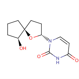 629666-18-8  2,4(1H,3H)-Pyrimidinedione,1-[(2R,5S,6S)-6-hydroxy-1-oxaspiro[4.4]non-2-yl]-