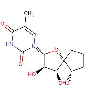 629666-33-7  2,4(1H,3H)-Pyrimidinedione,1-[(2R,3R,4S,5R,6S)-3,4,6-trihydroxy-1-oxaspiro[4.4]non-2-yl]-5-methyl-
