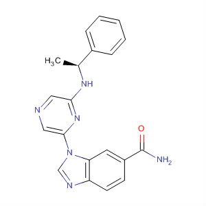 629669-35-8  1H-Benzimidazole-6-carboxamide,1-[6-[[(1S)-1-phenylethyl]amino]pyrazinyl]-