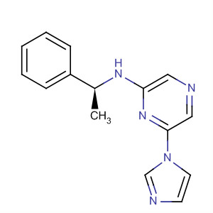 629669-52-9  Pyrazinamine, 6-(1H-imidazol-1-yl)-N-[(1S)-1-phenylethyl]-