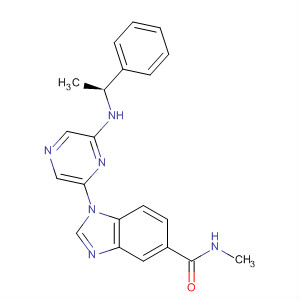 629669-59-6  1H-Benzimidazole-5-carboxamide,N-methyl-1-[6-[[(1S)-1-phenylethyl]amino]pyrazinyl]-