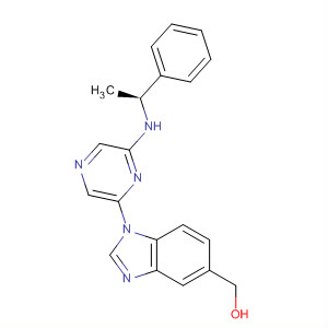 629669-74-5  1H-Benzimidazole-5-methanol,1-[6-[[(1S)-1-phenylethyl]amino]pyrazinyl]-