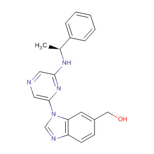 629669-76-7  1H-Benzimidazole-6-methanol,1-[6-[[(1S)-1-phenylethyl]amino]pyrazinyl]-