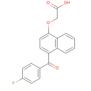 62967-08-2  Acetic acid, [[4-(4-fluorobenzoyl)-1-naphthalenyl]oxy]-