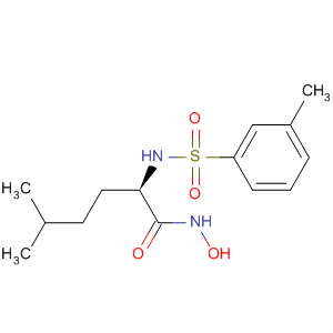 629671-51-8  Hexanamide, N-hydroxy-5-methyl-2-[[(3-methylphenyl)sulfonyl]amino]-,(2R)-