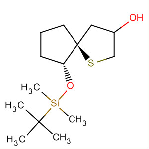 630059-55-1  1-Thiaspiro[4.4]nonan-3-ol, 6-[[(1,1-dimethylethyl)dimethylsilyl]oxy]-,(5S,6R)-