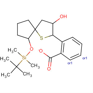 630059-74-4  1-Thiaspiro[4.4]nonan-3-ol, 6-[[(1,1-dimethylethyl)dimethylsilyl]oxy]-,benzoate, (5S,6S)-